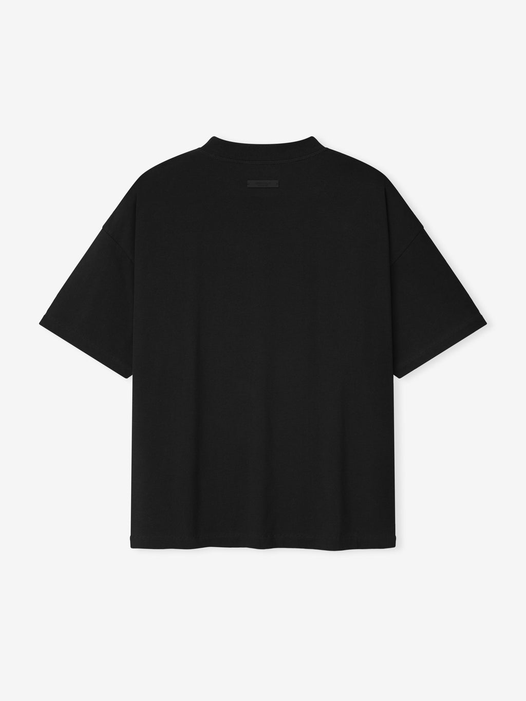 Back view of black Berlin 90s Fit Tee with relaxed sleeves and subtle label, file 125EU264201F, gallery 0