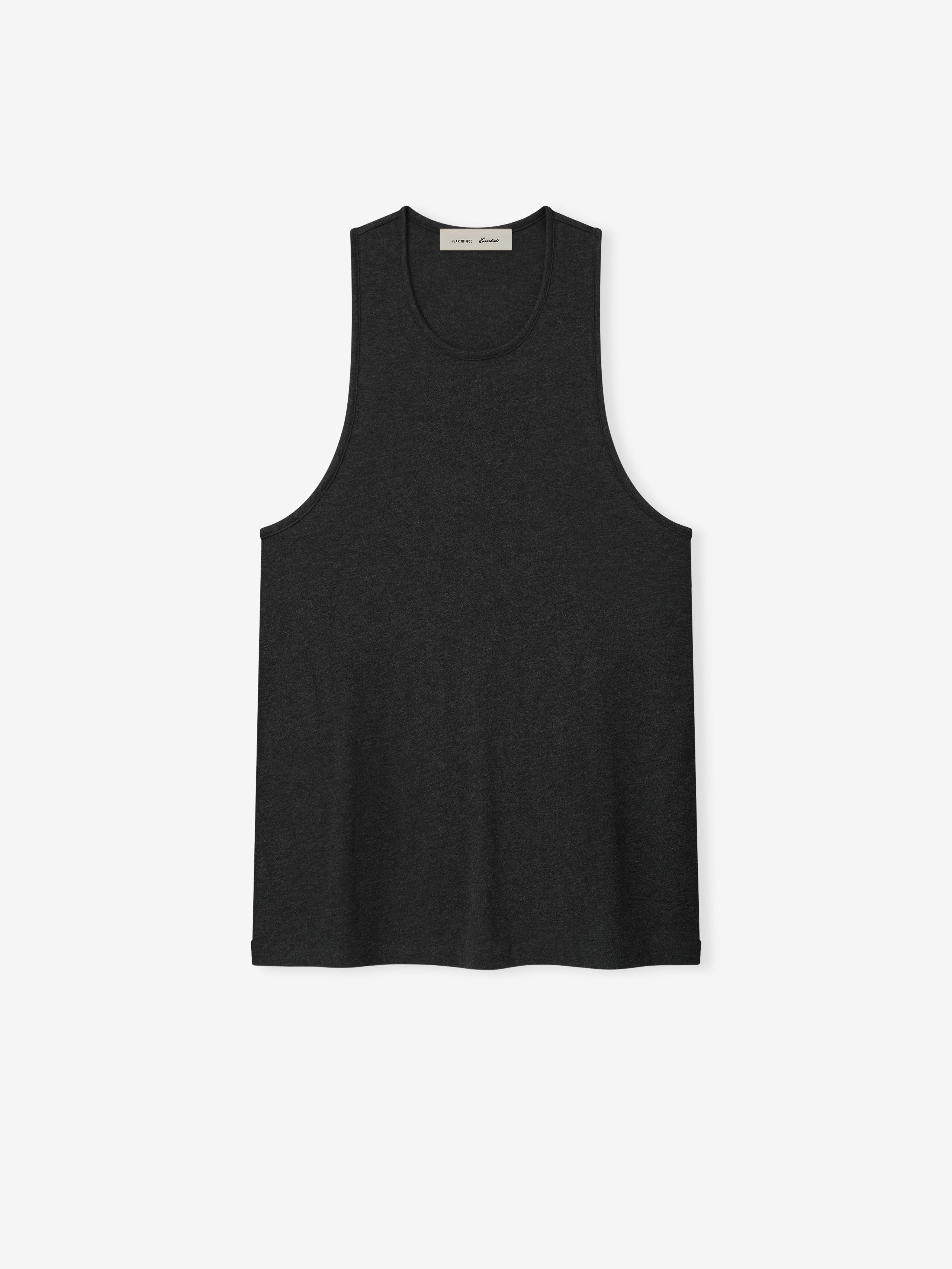 Black tank top on a white background