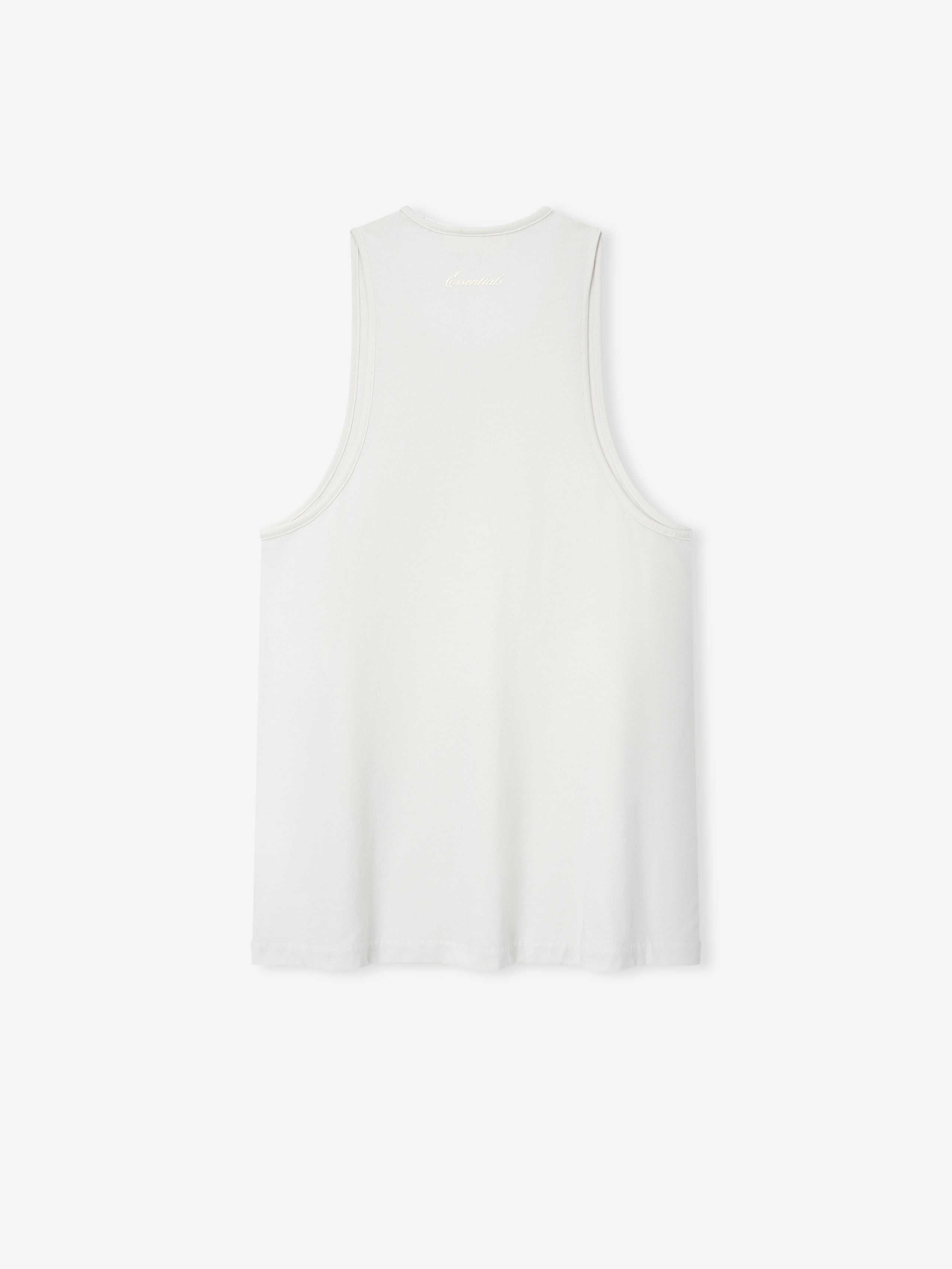 White tank top on a white background
