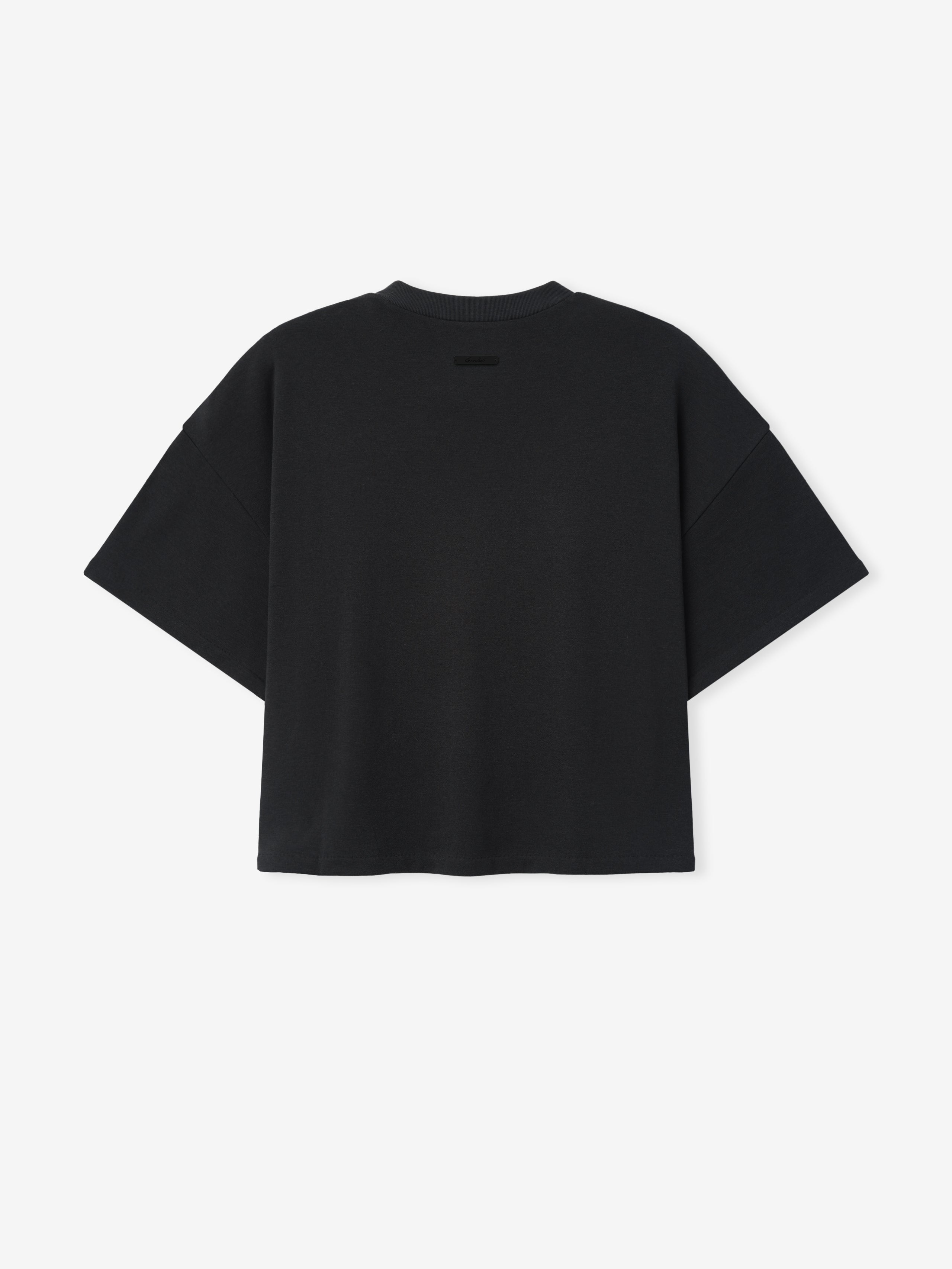 Black tee on a white background