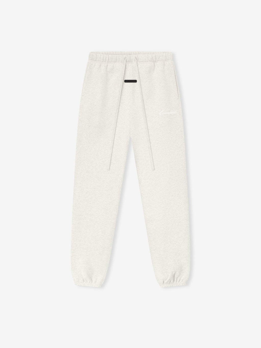White jogger pants on a white background