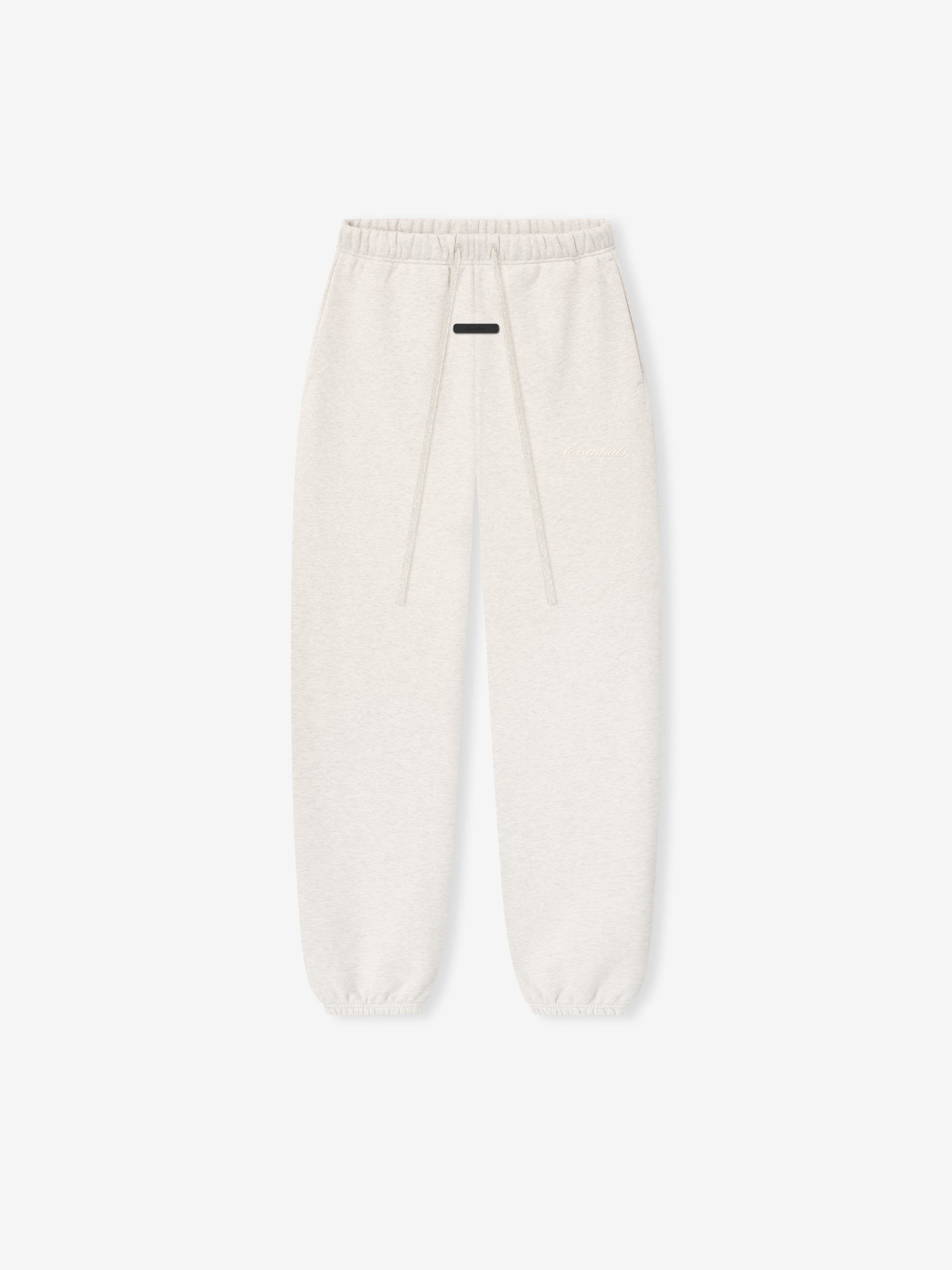 White sweatpants on a white background