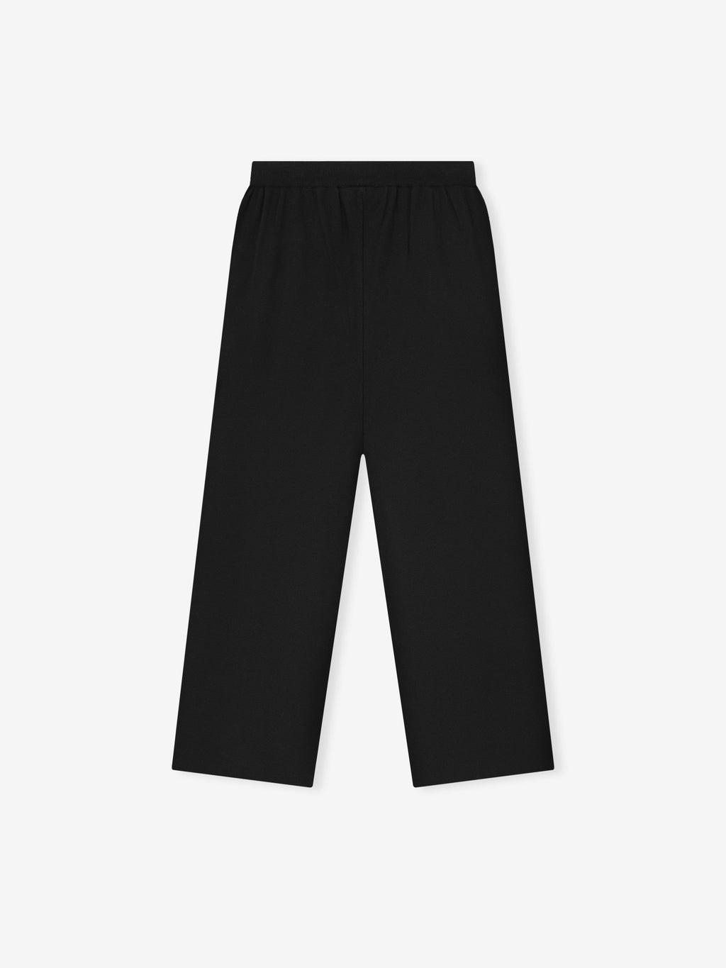 black women’s relaxed fit lounge sweatpants in soft jersey knit with elastic waistband and oversized cut