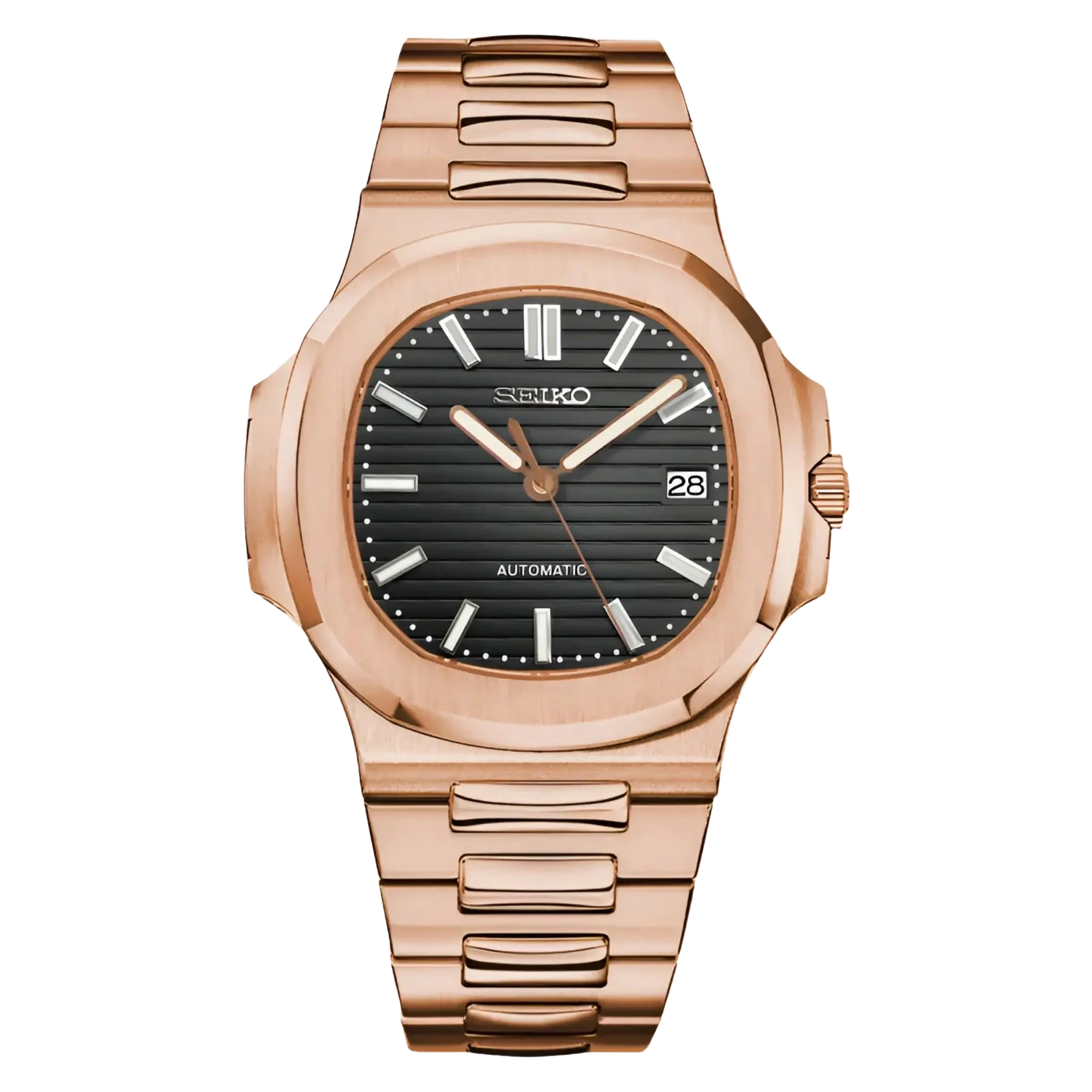 Seiko Mod Nautiko Rose Gold Black