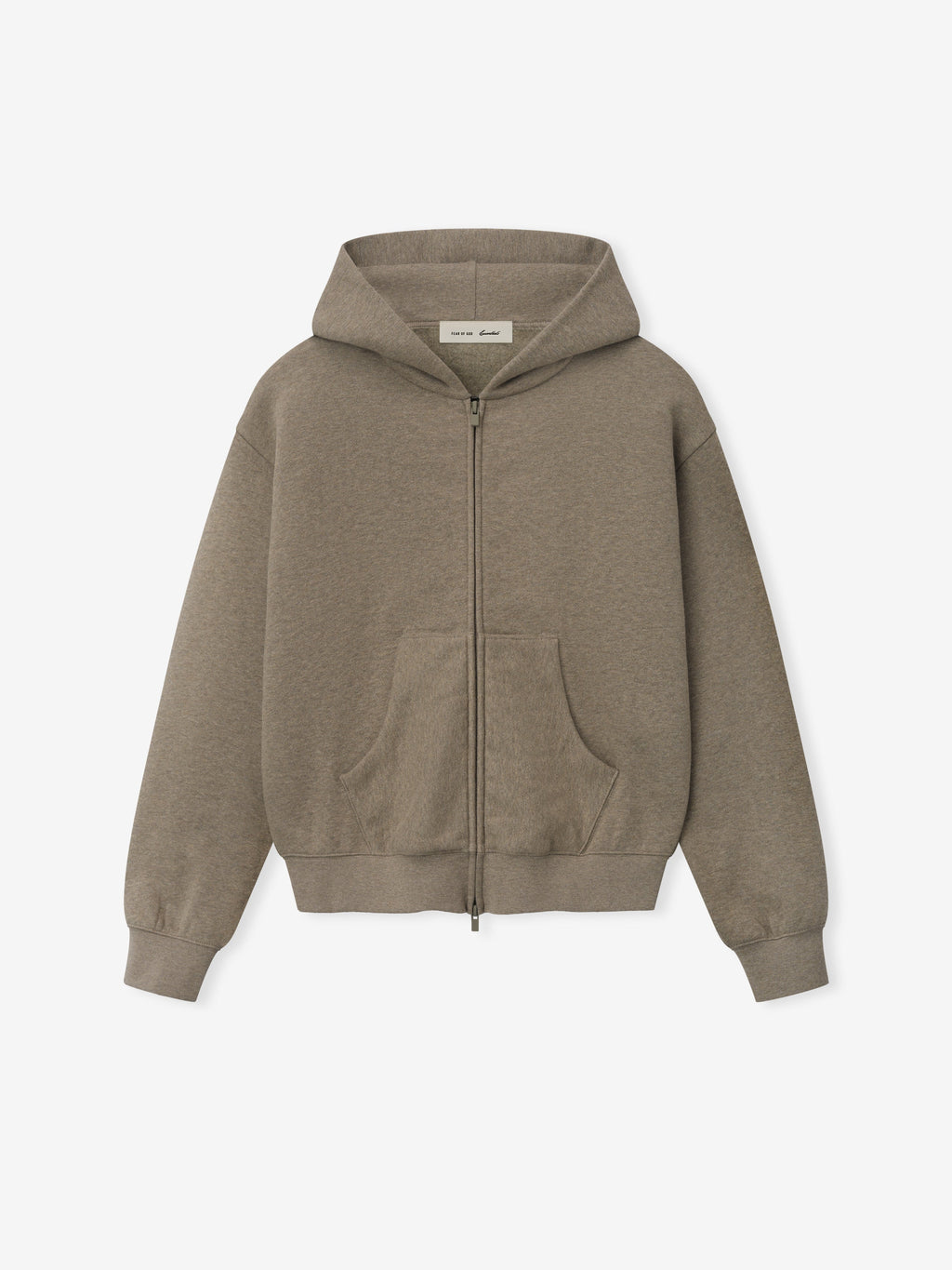 Brown hoodie on a white background