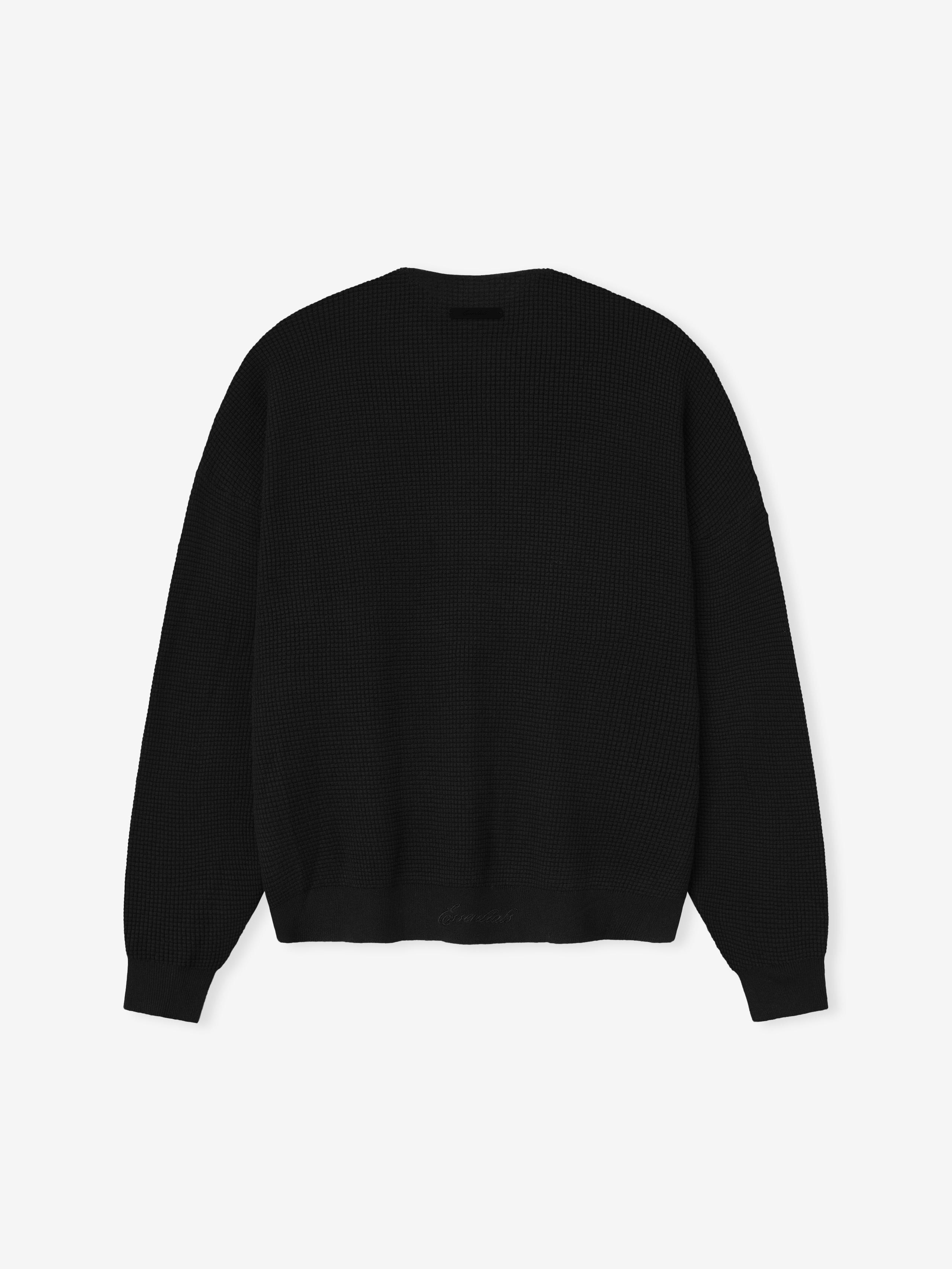 Black sweater on a white background