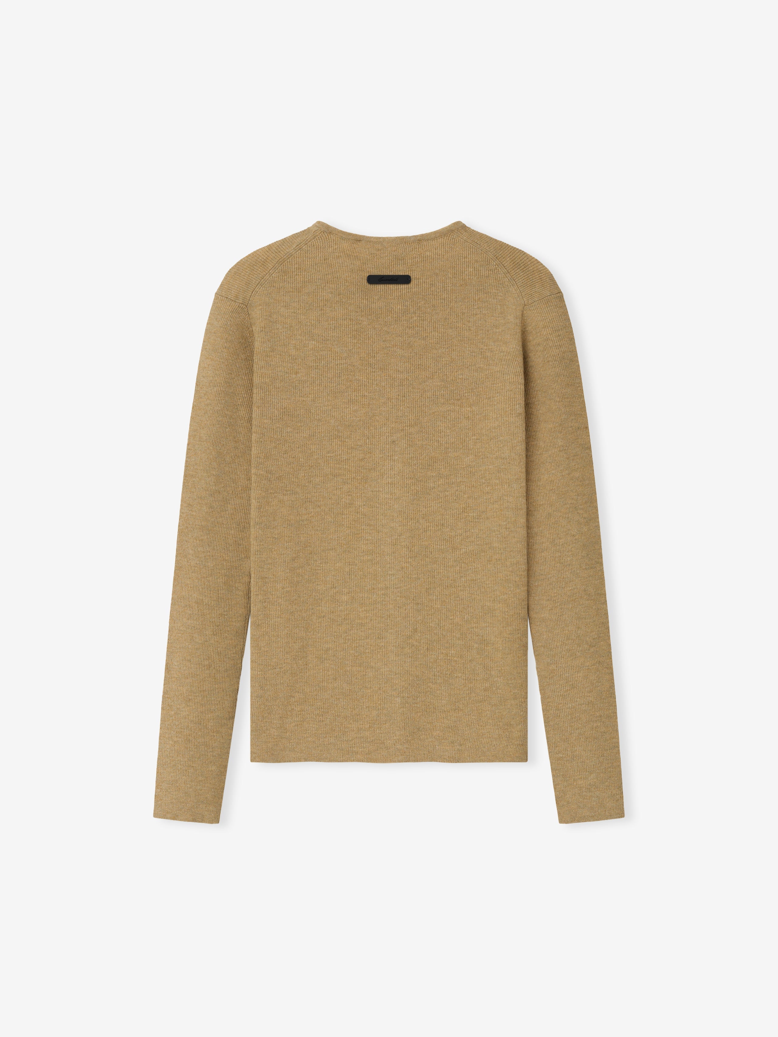 Beige sweater on a white background