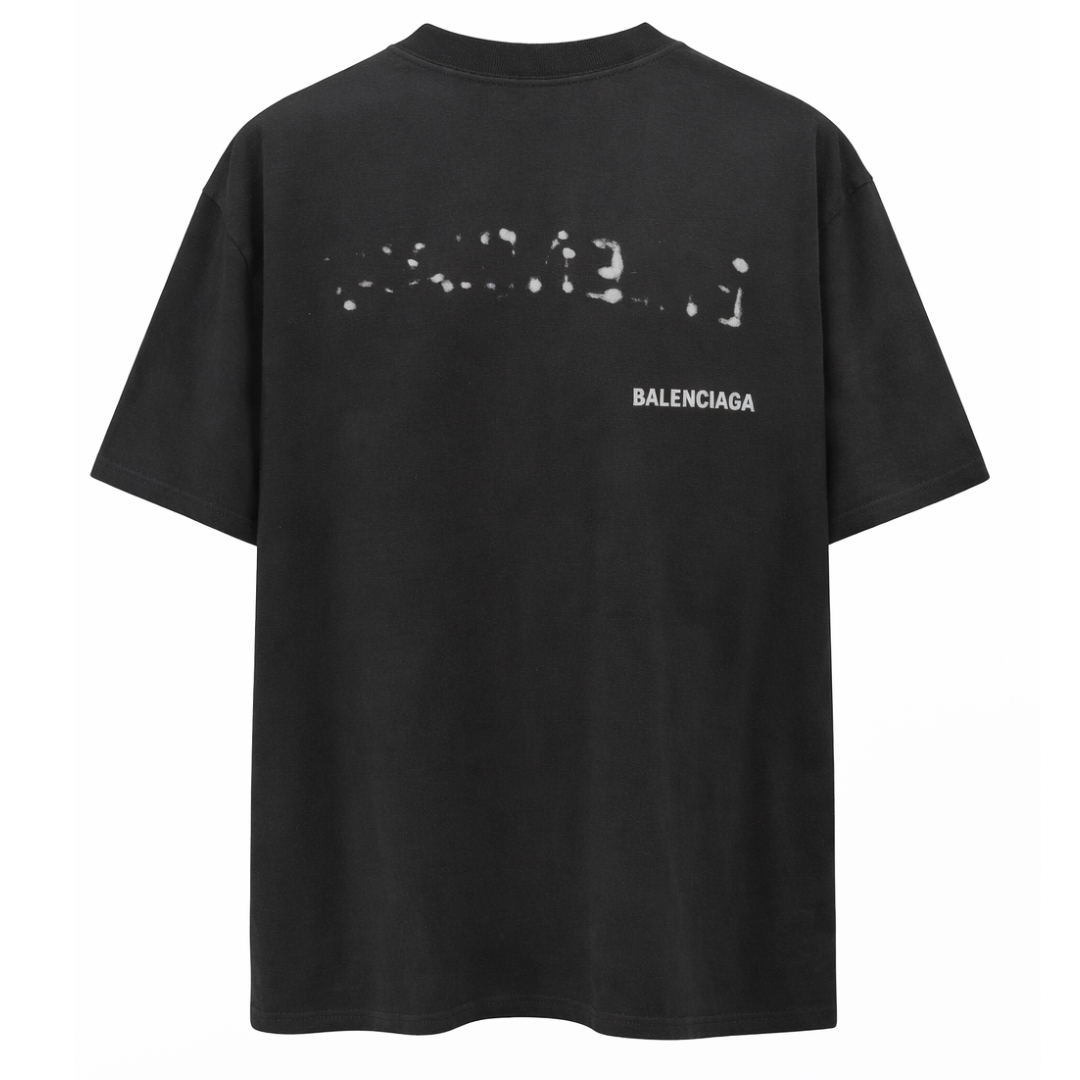 BALENCIAGA HAND DRAWN TEE BLACK