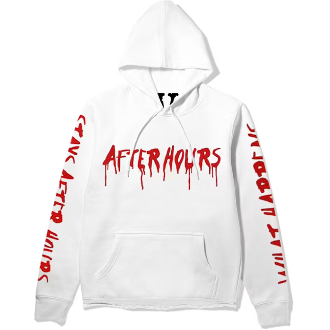 The Weeknd x Vlone What Happens After Hours Pullover Hood White
