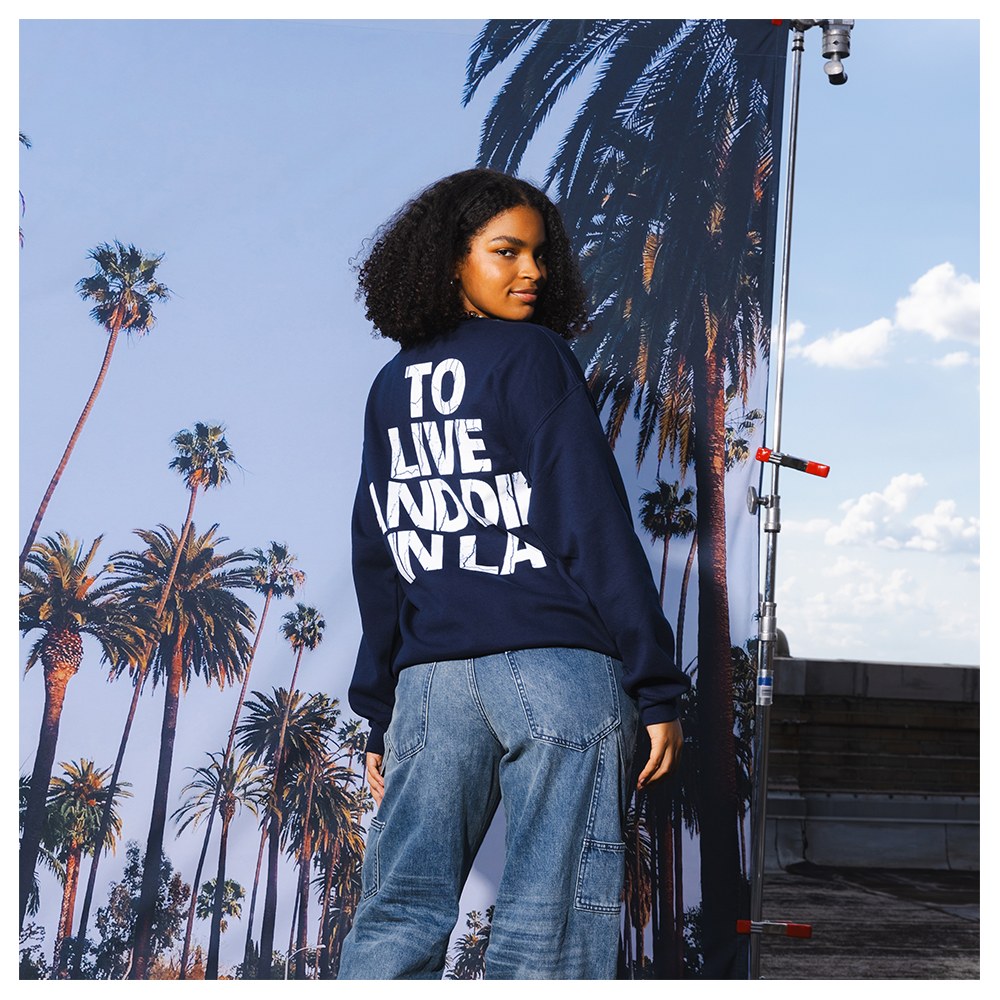 To Live and Die In LA Crewneck Model 5