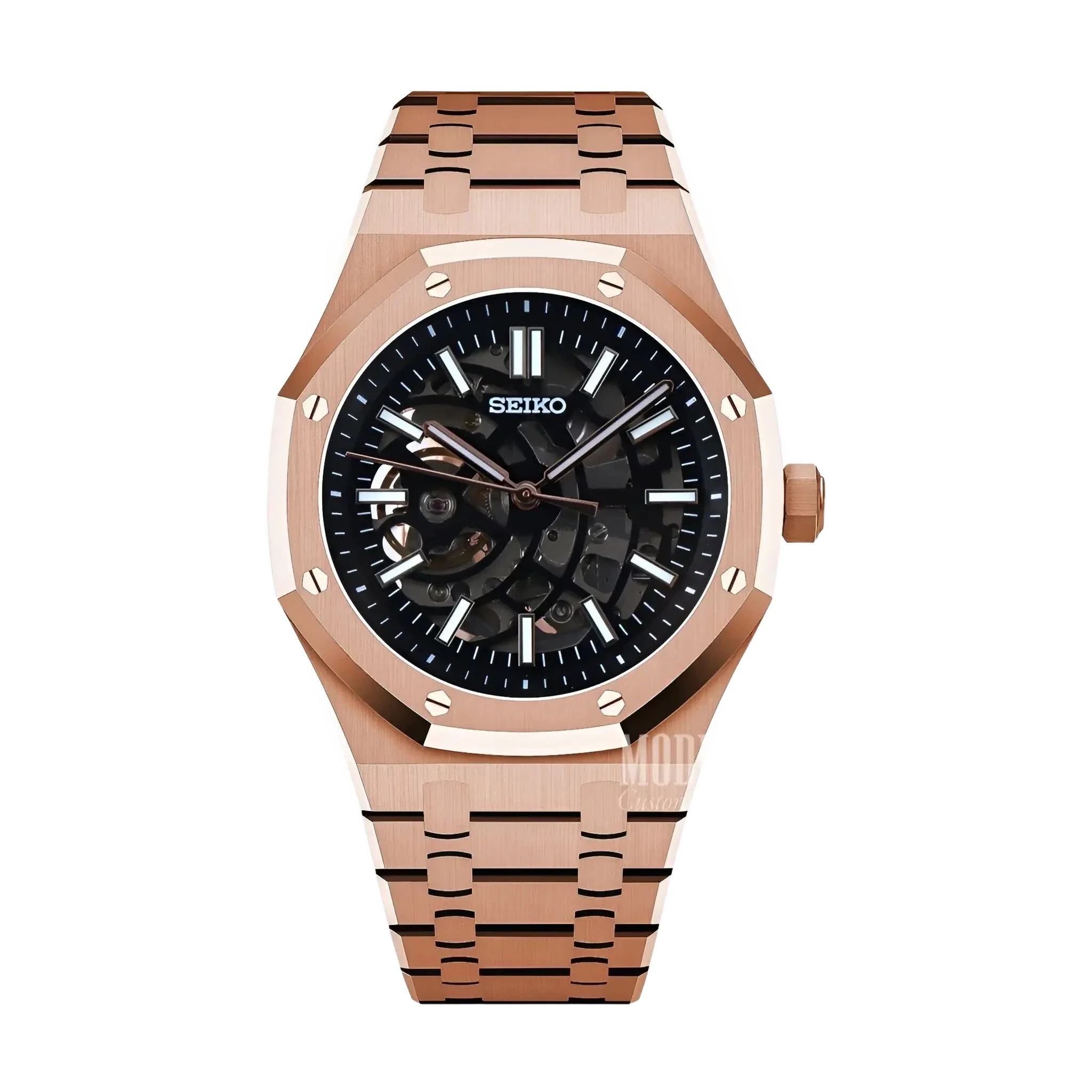Seiko Mod Royal Seikoak Rose Gold Skeleton