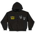Gemini Mask Zip Hoodie Front 