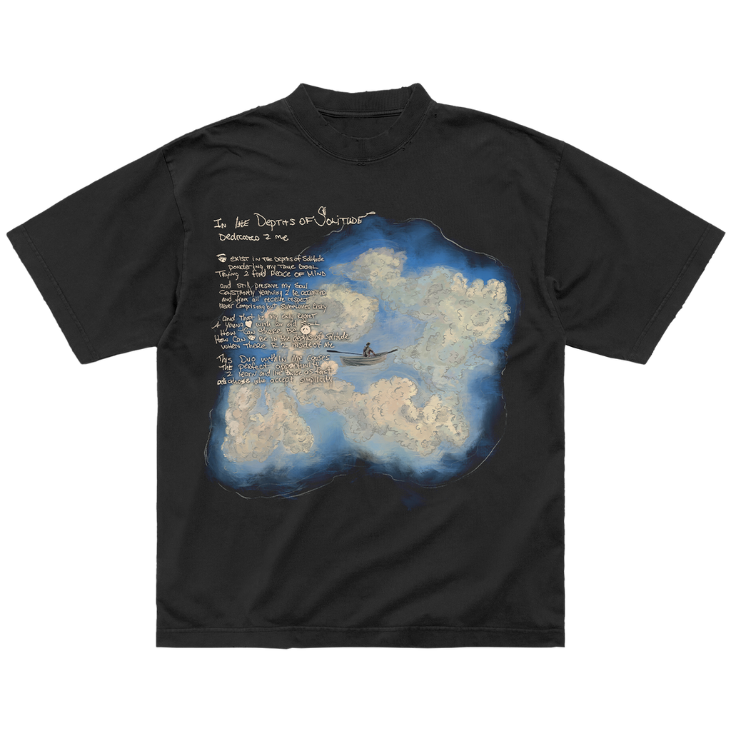 Depths of Solitude Black T-Shirt Front