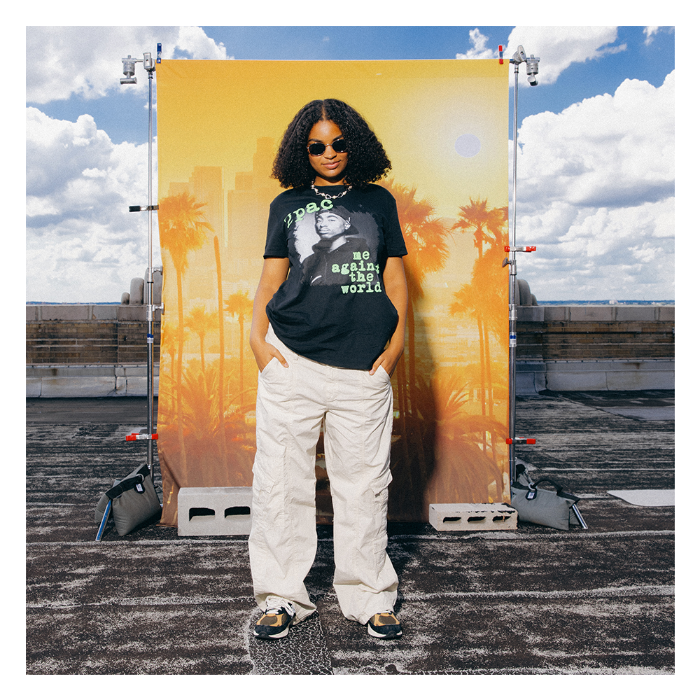 Me Against the World Photo T-Shirt Model 4
