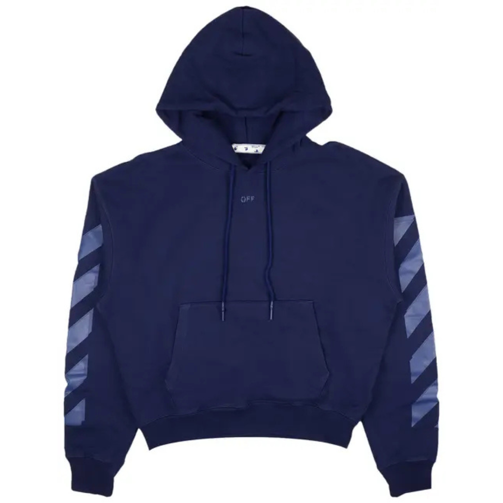 OFF WHITE RUBBER ARROW OVER HOODIE BLUE