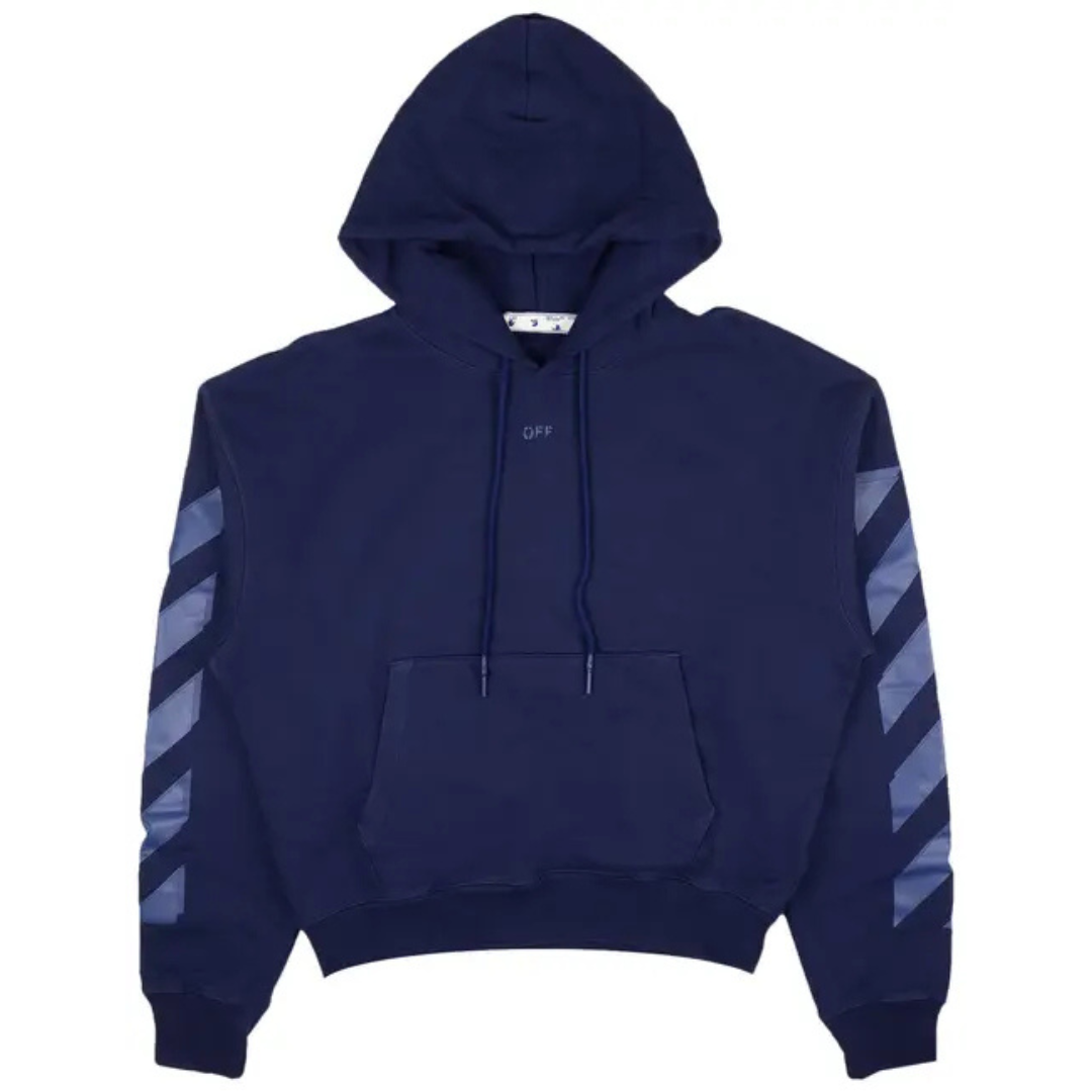 OFF WHITE RUBBER ARROW OVER HOODIE BLUE