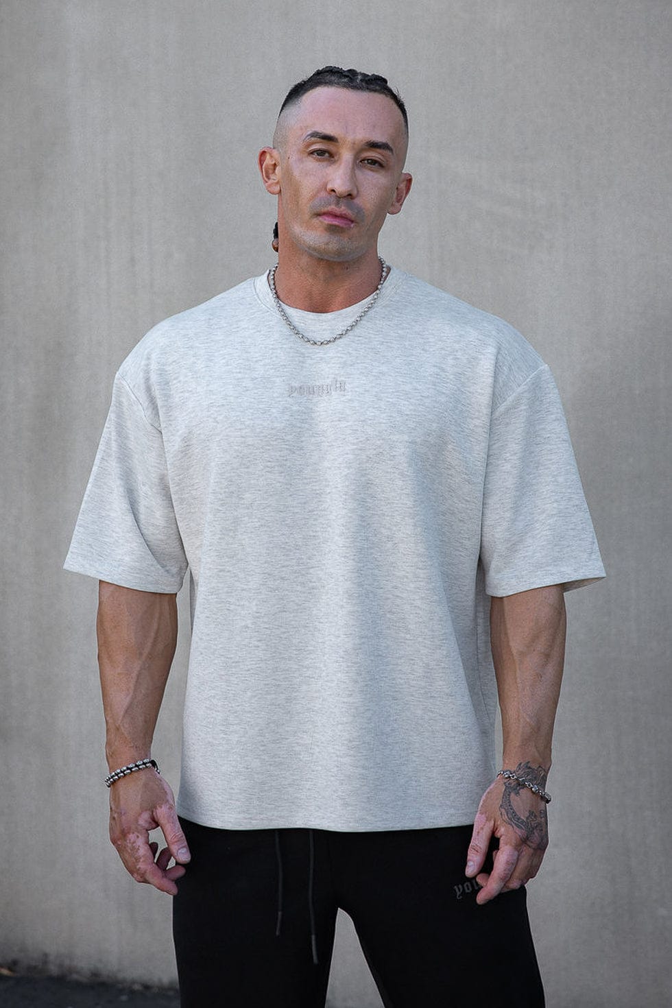 4161 - Soft AF Tees - Soft AF Tee – lightweight, breathable, ultra-soft, perfect for layering or everyday wear in Heather Grey.