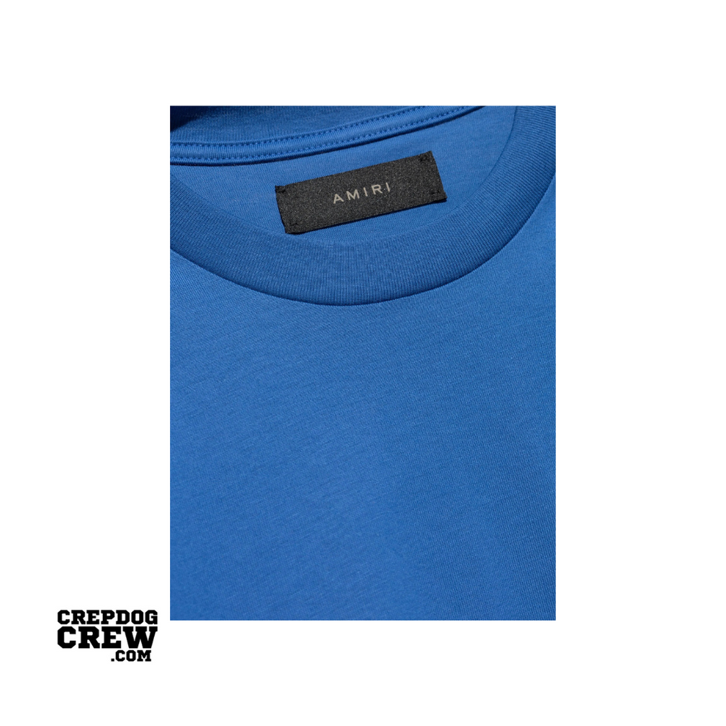 AMIRI STAGGERED IN BLACK TEE BLUE
