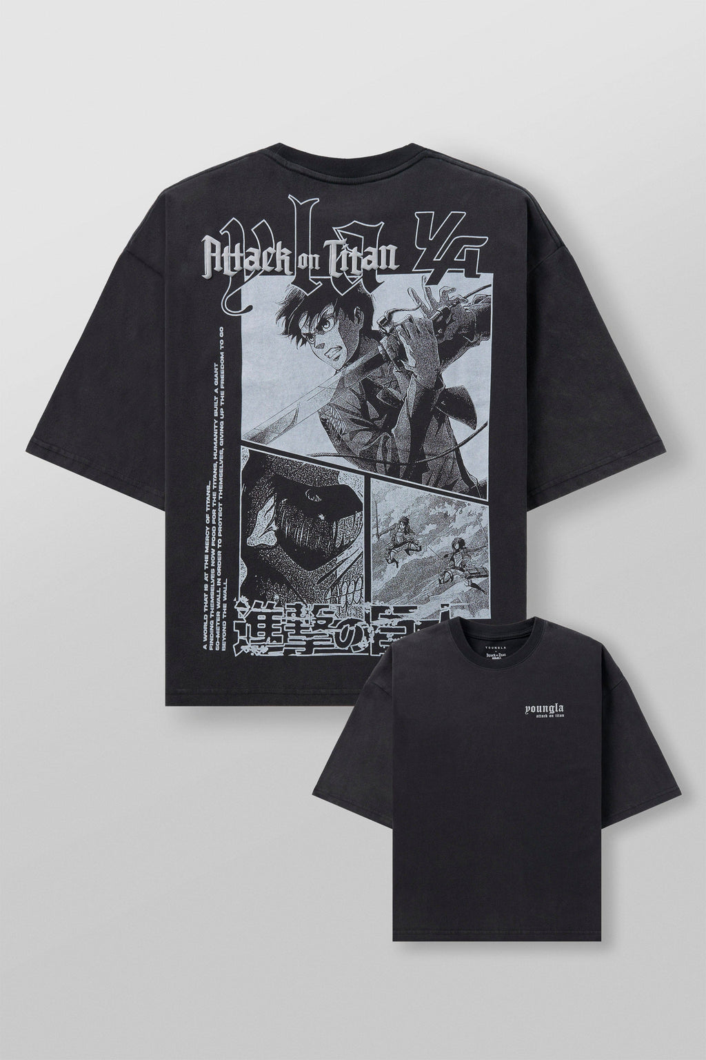 4186 - AOT©  x YLA Cropped Tees