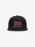 Black cap with NBA Essentials logo on a white background