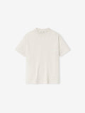Front view of oatmeal heather kids classic short sleeve tee with subtle embroidered logo on chest, gallery position 0