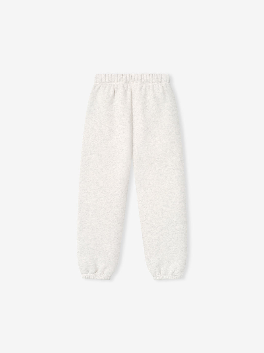 off-white kids classic sweatpants with elastic waistband and cuffs in heavyweight fleece fabric