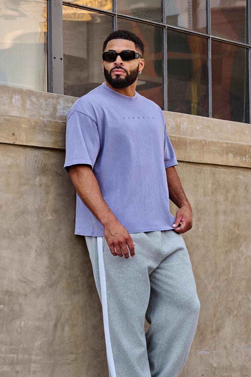 4219 - Summer Peached Tees— buttery-soft, durable, and laid-back fit, perfect for everyday layering and repeated wear in Lavender Wash