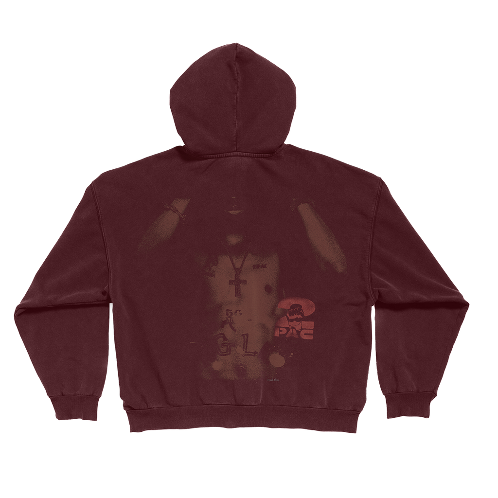 Stamped Zip Hoodie Back
