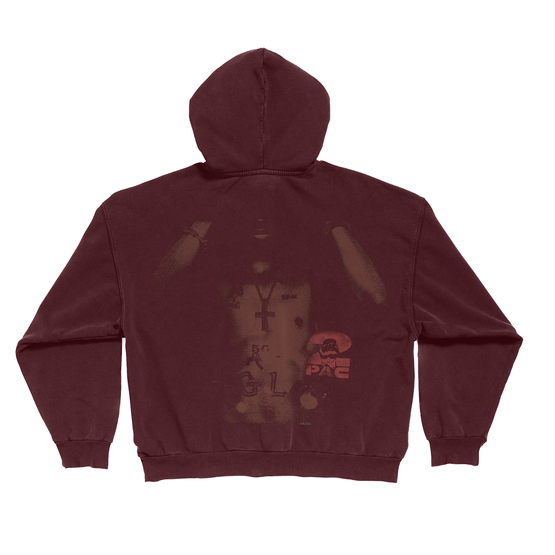 Stamped Zip Hoodie Back