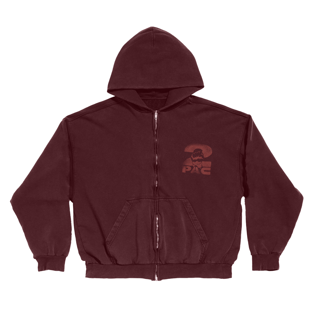 Stamped Zip Hoodie Front