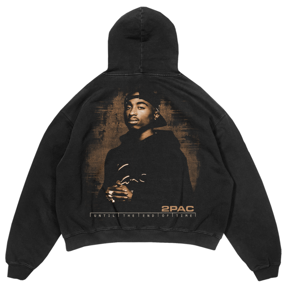 Last Onez Washed Black Hoodie Back