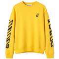 OFF WHITE SPRAY PAINTED SWEATSHIRT YELLOW