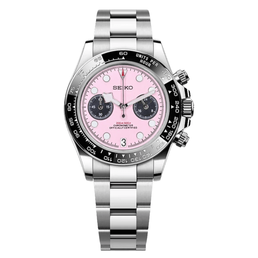Seiko Mod Black Bay Pink