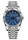 Seiko Mod Datejust Blue Fluted