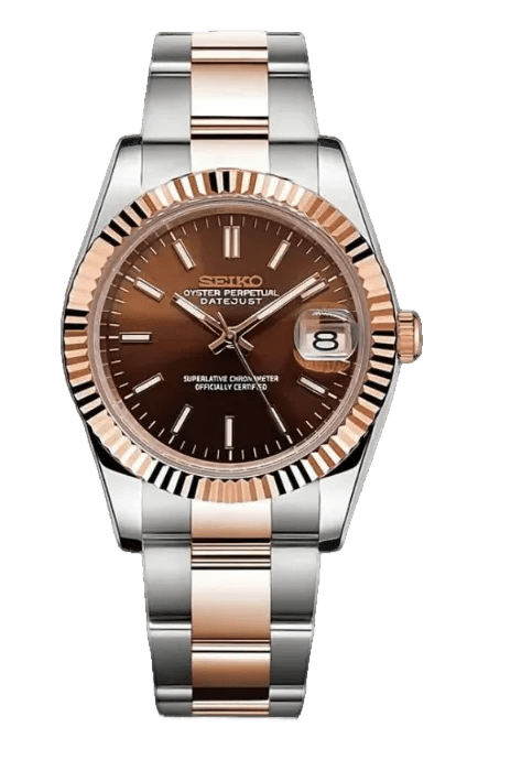 Seiko Mod Datejust Chocolate