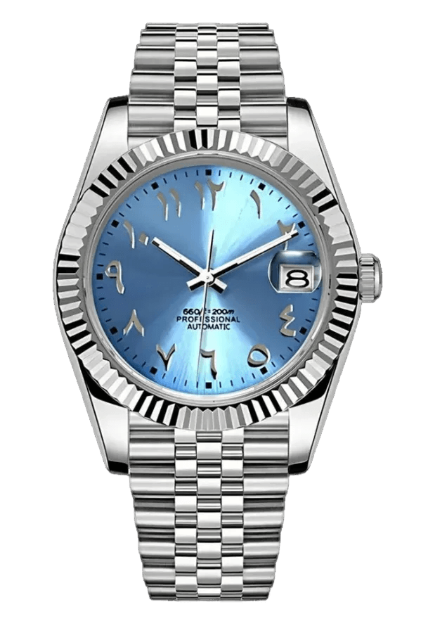Seiko Mod Datejust Ice Blue Arabic
