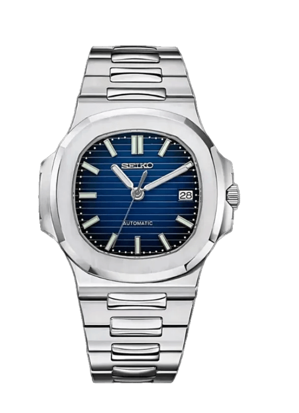 Seiko Mod Nautilus Royal Blue