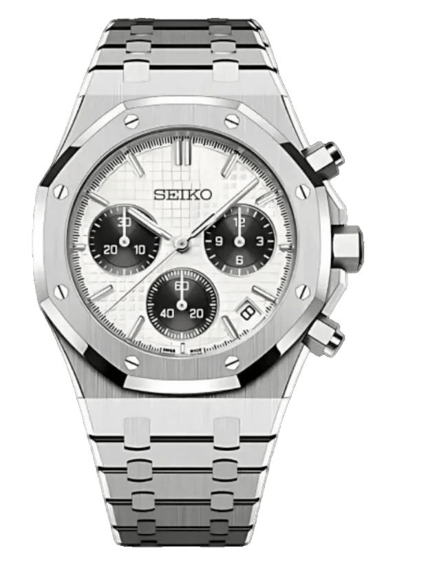 Seiko Mod Royal Oak Chronograph Panda