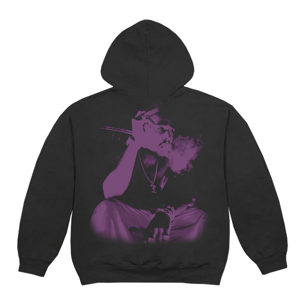 Thug Life Black Hoodie Back 