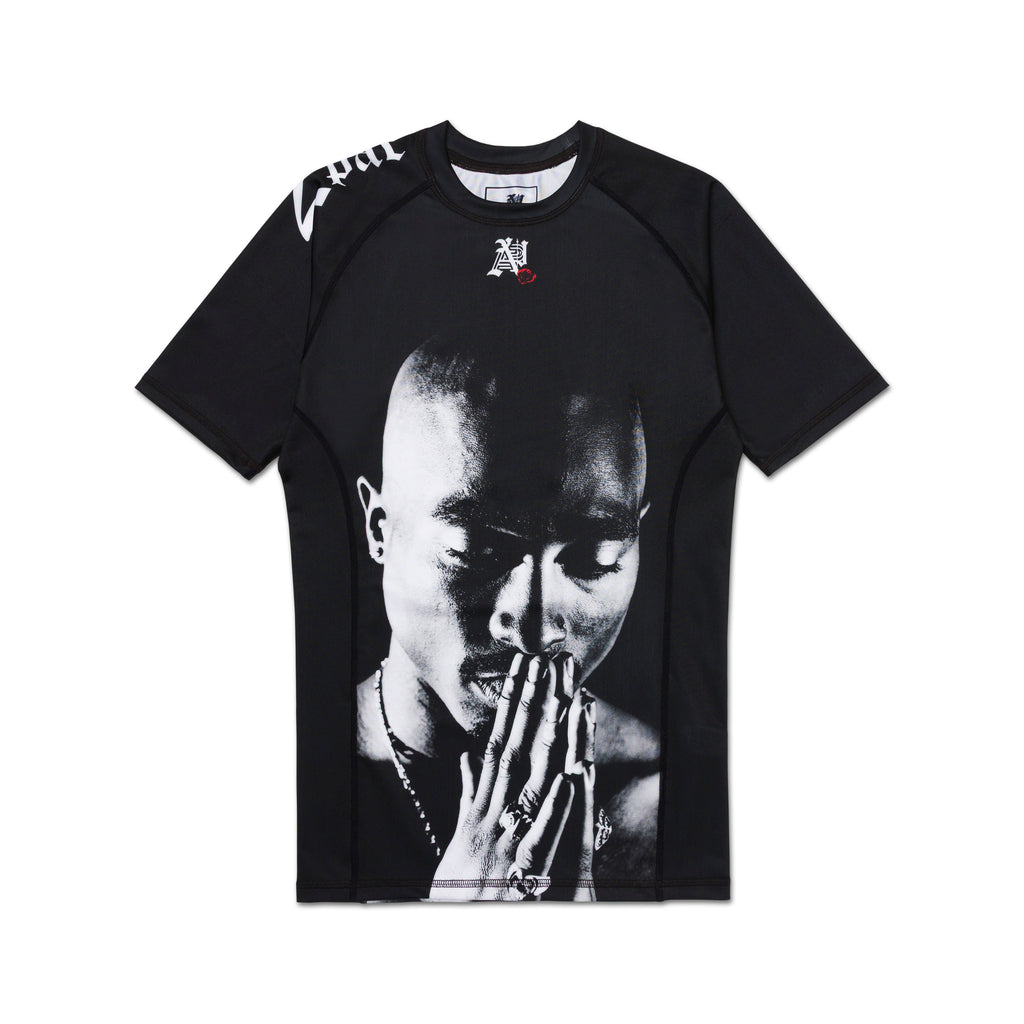 A&P TUPAC Rose SS Rashguard Front