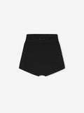 Flat lay of black womens ribbed boy short with wide waistband, product image UMLJkO0g.jpg gallery 0