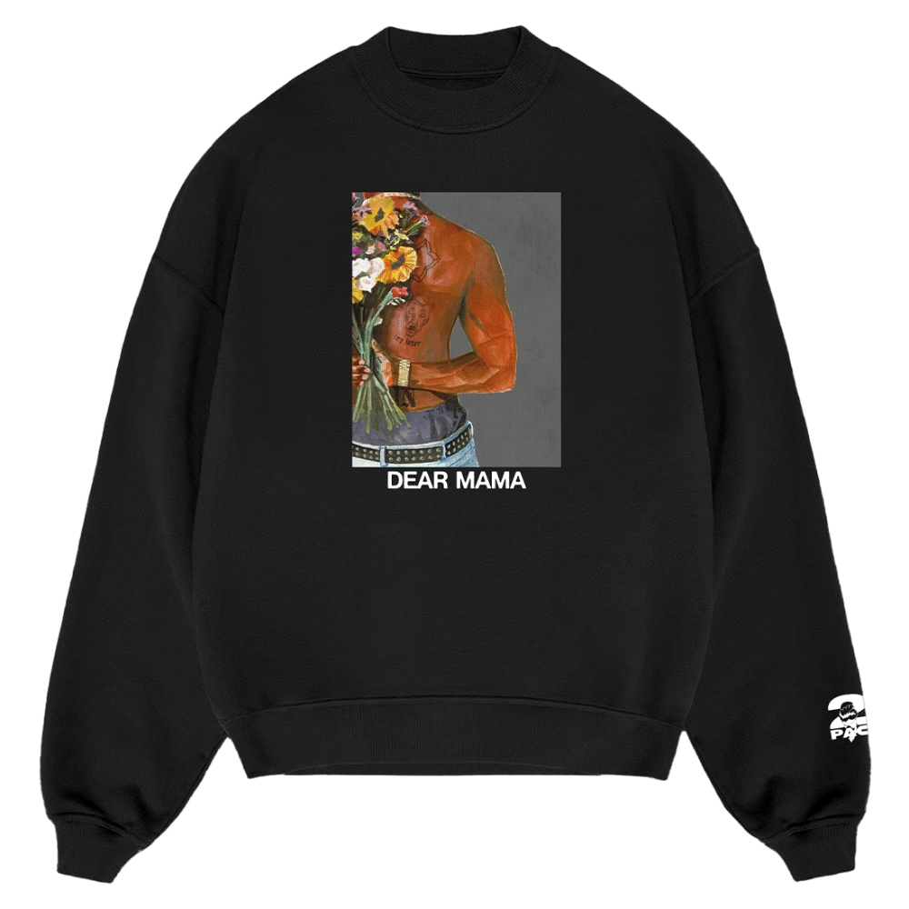 Dear Mama Black Crewneck 