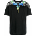 MARCELO BURLON PATCHWORK WINGS REGULAR TEE BLACK