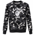 BAPE SWEATSHIRT CAMO	BLACK WHITE