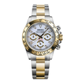 Seiko Mod Daytona gold white