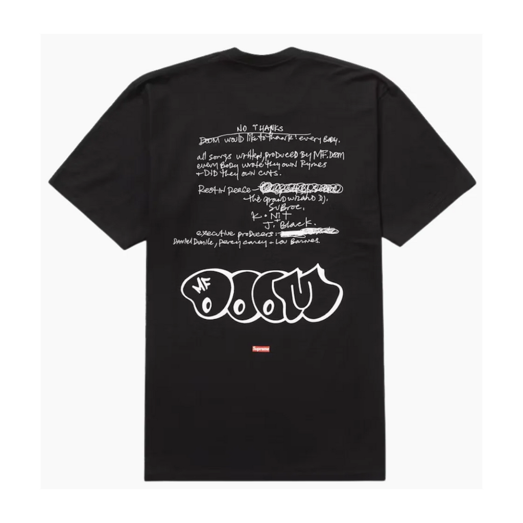 Supreme MF DOOM Tee Black